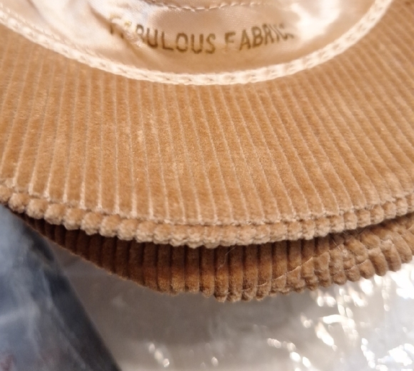 Vintage 70's early 80's Dobbs Brown Corduroy Cotton Newsboy Cap Size 7 - Picture 6 of 7